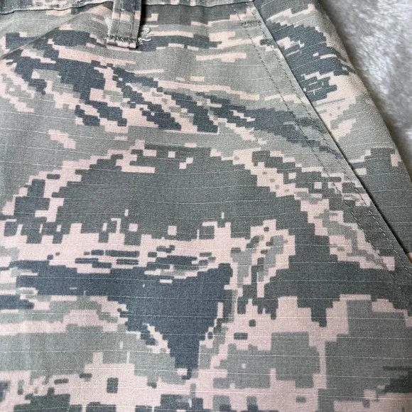 USAF Air Force ABU Tiger Stripe Camo Cargo Shorts Mens 34 Military Cut-Offs - Picture 13 of 16